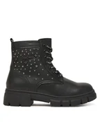 Buty dla dziewczynek - Pepe Jeans Trapery Lilli Life G PGS500008 Czarny - miniaturka - grafika 1