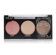 Bronzery i konturowanie twarzy - HEAN SCULPTING FACIAL PALETTE Paletka do modelowania twarzy 3 kolory - - miniaturka - grafika 1