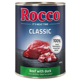 Rocco Classic, 6 x 400 g - NOWOŚĆ! Wołowina i kaczka - Mokra karma dla psów - miniaturka - grafika 3