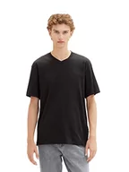 Koszulki męskie - TOM TAILOR Denim Koszulka męska 1036449, 2999, czarna, XS, 2999 - Black, XS - miniaturka - grafika 1