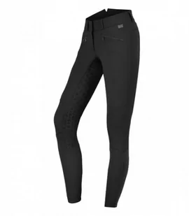 Waldhausen Bryczesy damskie z wysokim stanem Hella High Waist Silikon ELT - black - Bryczesy - miniaturka - grafika 1