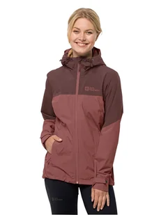 Jack Wolfskin Kurtka przeciwdeszczowa "Weiltal" w kolorze jasnoróżowym - Kurtki i kamizelki sportowe damskie - miniaturka - grafika 1