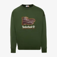 Bluzy męskie - TIMBERLAND BLUZA NEW BOX FIT BADGE CREW NECK - Timberland - miniaturka - grafika 1