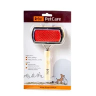 Szczotki i furminatory - Szczotka drewniana jednostronna igły metalowe z kulkami Dingo - miniaturka - grafika 1