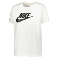 Koszulki sportowe damskie - Koszulka z krótkim rękawem Damska Nike ICN DX7906 100 Biały - miniaturka - grafika 1
