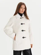 Płaszcze damskie - Morgan Kożuch 252-GSIXTY Beżowy Loose Fit - miniaturka - grafika 1