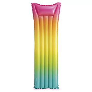 Intex Materac tęczowy do pływania - Materace dmuchane i koła do pływania - miniaturka - grafika 1