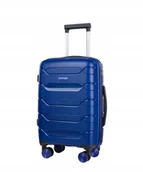 Walizki - Walizka Kabinowa Podróżna Na Kółkach Mała Twarda PUCCINI Granat PP020C-1-7A - miniaturka - grafika 1
