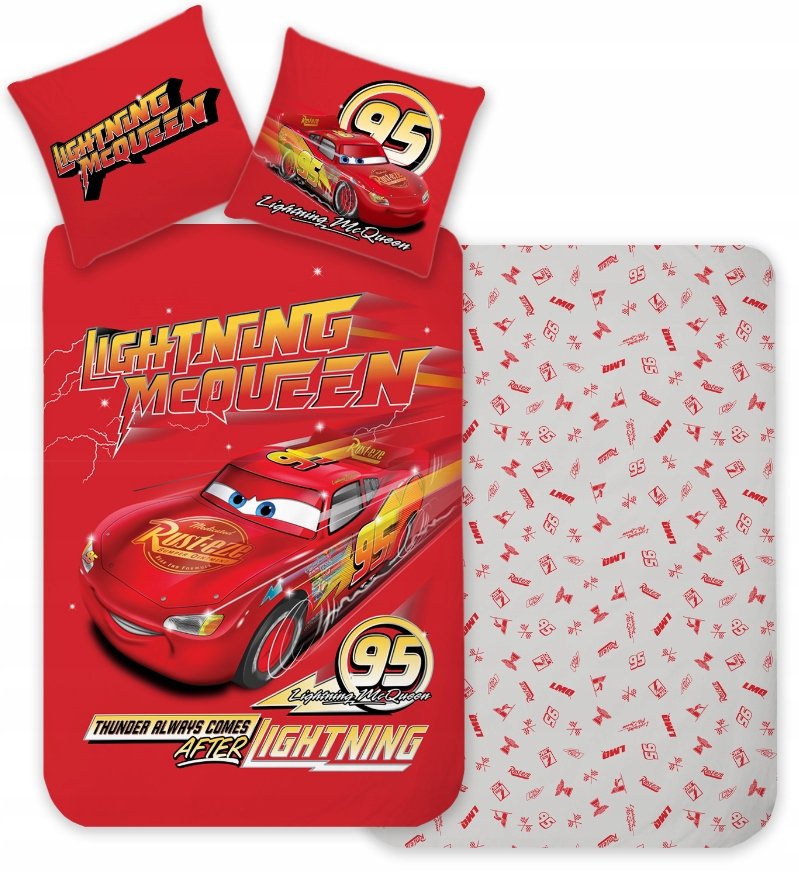 Pościel Dziecięca 140x200 Auta Zygzak Mcqueen Cars 41