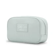 Kosmetyczki, organizery i kuferki - Kosmetyczka Damska Podróżna Mała Na Zamek PUCCINI Błękitna QML009-7B - miniaturka - grafika 1