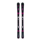 Narty - Narty zjazdowe damskie Rossignol Nova 2S + Xpress W 10 GW czarno-różowe RRLLI07 152 cm - miniaturka - grafika 1