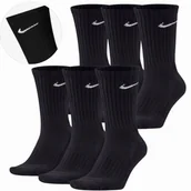 Skarpetki męskie - NIKE ORYGINALNE SKARPETY SKARPETKI WYSOKIE 34-38 6 PAR CZARNE - Nike - miniaturka - grafika 1