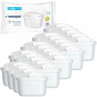 24x Wessper Aquamax - Filtr Zamienny Do Dzbanków: Brita, Aquaphor, Wessper, Dafi (Zamiennik) - Wkłady filtrujące - miniaturka - grafika 1
