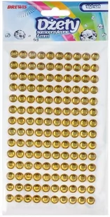 Brewis Dżety samoprzylepne złote 6mm (140) VB8746 - Dekoratorstwo - miniaturka - grafika 1