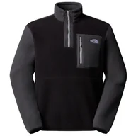 Bluzy sportowe męskie - Męska bluza The North Face M Yumiori 1/4 Zip Rozmiar: M / Kolor: czarny/szary - miniaturka - grafika 1