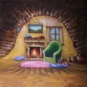 Inne akcesoria studyjne - Walimex Pro Cloth Background Homey, 3x6m - 16470 - miniaturka - grafika 1