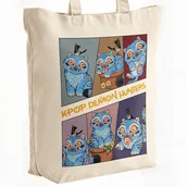 Torby męskie - Torba bawełniana premium KPopowe Łowczynie Demonów Huntrix Saja Dla Fanów - miniaturka - grafika 1