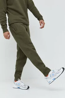 Spodnie męskie - Superdry spodnie dresowe męskie kolor zielony gładkie - grafika 1