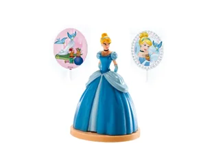 Dekoracyjny zestaw figurek tortowych Kopciuszek - 1 komplet. - Ciasta i półprodukty do ciast - miniaturka - grafika 1