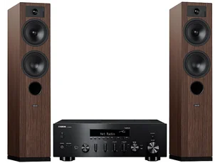 Zestaw stereo YAMAHA MusicCast R-N600A Czarny + Indiana Lane Tesi 5 Mokka - Zestawy stereo - miniaturka - grafika 1