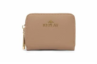 Replay Damski FW5337 portfel z akcesoriami podróżnymi, 074 Dirty Pale Beige, 074 Dirty Pale Beige, L 11 X H 7 X D 2 CM - Portfele - miniaturka - grafika 1