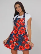 Odzież medyczna - Aurii Fartuszek Kosmetyczny Verona - Maki - miniaturka - grafika 1