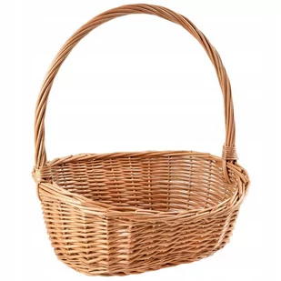 Kosz Wiklinowy Owalny Z Rączką Ukośny Na Prezent - Zestawy upominkowe Kosz Wiklinowy Owalny Z Rączką Ukośny Na Prezent - Zestawy upominkowe - miniaturka - grafika 1