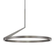 Lampy sufitowe - Zwisowa lampa do salonu ZUDANEZ LE44648 LED 31W 2700-4000K ring szara - miniaturka - grafika 1