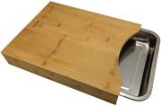 Deski do krojenia - Kinghoff Deska do krojenia z tacą na okruszki bambusowa 35.5x25.6cm KH-1370 - miniaturka - grafika 1