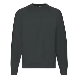 Bluza męska Raglan Sweat Fruit of the Loom - Czarny XL - Bluzy męskie - miniaturka - grafika 1