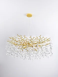 Okazała lampa wisząca z kryształami MD4115-13IGN-II z serii CINDY - Lampy sufitowe - miniaturka - grafika 1