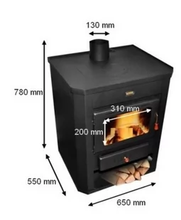 Piec koza stalowy fajerka 15kW - spełnia anty-smogowy EkoProjekt 04482070 - Piece wolnostojące - miniaturka - grafika 2
