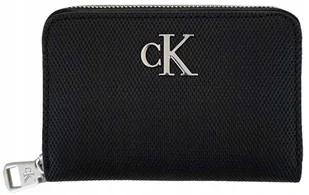 Calvin Klein Jeans portfel damski poziomy czarny mały portmonetka - Portfele - miniaturka - grafika 1