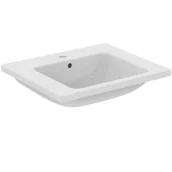 Umywalki - Ideal Standard i.Life B - Zlew meblowy 61x51 cm z przelewem, otworem na baterię, biały T460501 - miniaturka - grafika 1
