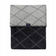 Koce - Womar Womar Koc 100% bawełna 75X100 Krata grafit/szary 5902745540795 - miniaturka - grafika 1