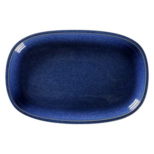 PORCELANA RAK STONE Półmisek 23x15 cm kobaltowy - Miski i półmiski - miniaturka - grafika 1