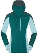 Kurtki i kamizelki sportowe damskie - Bluza z zamkiem damska Norrona Trollveggen Powerstretch Pro Zip Hood - everglade - miniaturka - grafika 1