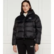 Kurtki damskie - EA7 Ocieplana kurtka bomber Regular Fit - miniaturka - grafika 1