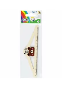 Fiorello Linijka drewniana 15cm miś wieszak FIORELLO - Przybory szkolne - miniaturka - grafika 2