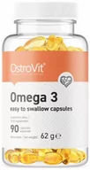 Witaminy i minerały - Ostrovit, Omega 3 Easy To Shallow Kwasy Omega, 90 Kap. - miniaturka - grafika 1