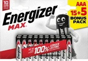 Baterie i akcesoria - Energizer Energizer LR03/20 Max AAA 15+5 zdarma - miniaturka - grafika 1