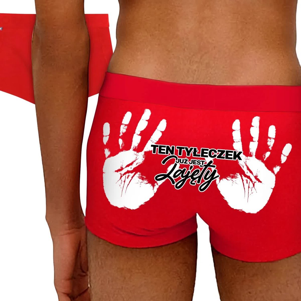 BOKSERKI Prezent na WALENTYNKI Zajęty TYŁECZEK L