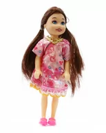 Lalki dla dziewczynek - LALKA + LUSTERKO 14cm MINI LALECZKA RÓŻNE UBRANKA - miniaturka - grafika 1