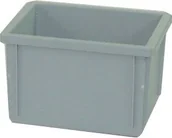 Pojemniki przemysłowe - Artech Pojemnik magazynowy, wym. 40 x 30, kolor, atest na kontakt z żywnością szary - miniaturka - grafika 1