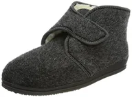 Kapcie damskie - Beck Męskie kapcie Georg wysokie, Szary antracyt 36, 41 EU - miniaturka - grafika 1