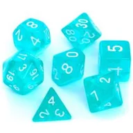 Akcesoria do gier planszowych - Rebel Komplet kości RPG - Kryształowe - Błękitne - miniaturka - grafika 1