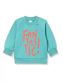 Bluzy dla dziewczynek - Pinokio Bluza dziecięca z zatrzaskami, Turquoise Orange Flip, 98 - grafika 1