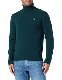 Swetry męskie - GANT sweter męski, Tartan Green, 4XL - grafika 1