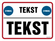 Systemy ekspozycyjne i znaki informacyjne - ZNAK NA ZAMÓWIENIE WZÓR B-022, FS - FOLIA SAMOPRZYLEPNA FOTOLUMINESCENCYJNA; (200X150MM) - miniaturka - grafika 1