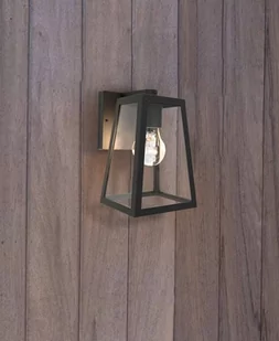 Lutec Elewacyjna LAMPA ogrodowa FIA 5290903012 ścienna OPRAWA zewnętrzna metalowa IP44 czarna 5290903012 - Lampy ogrodowe - miniaturka - grafika 1